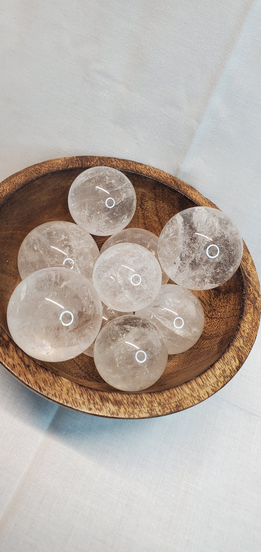 Clear Quartz Spheres