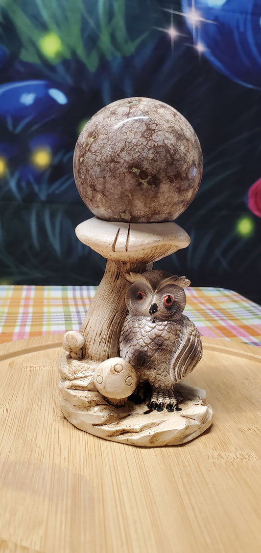 Owl Under Mushroom