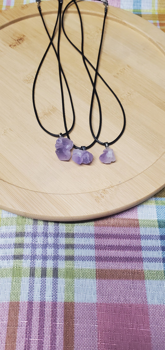 Amethyst Chunk Necklace